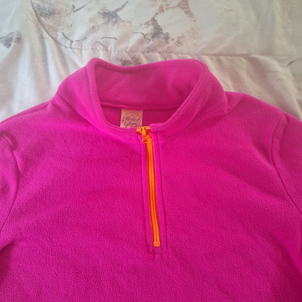 Faded Glory Pink Pullover Jacket XL (14/16)
